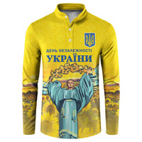 Ukraine Monument Independence Day Button Sweatshirt Glory to Ukraine!
