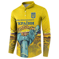 Ukraine Monument Independence Day Button Sweatshirt Glory to Ukraine!