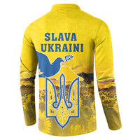 Ukraine Monument Independence Day Button Sweatshirt Glory to Ukraine!