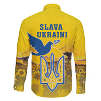 Ukraine Monument Independence Day Family Matching Long Sleeve Bodycon Dress and Hawaiian Shirt Glory to Ukraine!
