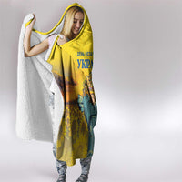 Ukraine Monument Independence Day Hooded Blanket Glory to Ukraine!