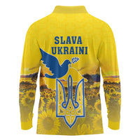 Ukraine Monument Independence Day Long Sleeve Polo Shirt Glory to Ukraine!