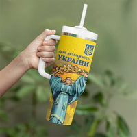 Ukraine Monument Independence Day Tumbler With Handle Glory to Ukraine!