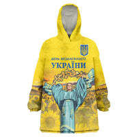 Ukraine Monument Independence Day Wearable Blanket Hoodie Glory to Ukraine!
