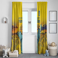 Ukraine Monument Independence Day Window Curtain Glory to Ukraine!