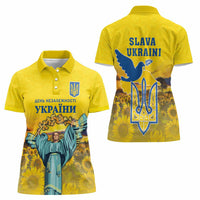 Ukraine Monument Independence Day Women Polo Shirt Glory to Ukraine!