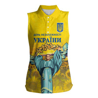 Ukraine Monument Independence Day Women Sleeveless Polo Shirt Glory to Ukraine!
