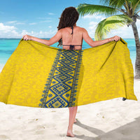 Blue Ukraine Folk Patterns Sarong Simple Style