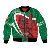 Belarus Independence Day Bomber Jacket Brest Fortress And Victory Square