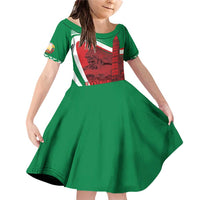 Belarus Independence Day Family Matching Off Shoulder Short Dress and Hawaiian Shirt Brest Fortress And Victory Square