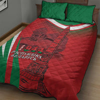 Belarus Independence Day Quilt Bed Set Brest Fortress And Victory Square