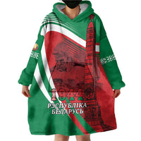 Belarus Independence Day Wearable Blanket Hoodie Brest Fortress And Victory Square