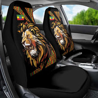 Ethiopia Car Seat Cover Ethiopian Lion Style Pattern - Wonder Print Shop