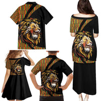 Ethiopia Family Matching Puletasi and Hawaiian Shirt Ethiopian Lion Style Pattern - Wonder Print Shop