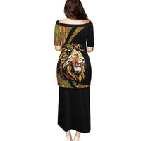 Ethiopia Family Matching Puletasi and Hawaiian Shirt Ethiopian Lion Style Pattern - Wonder Print Shop