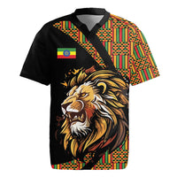 Ethiopia Rugby Jersey Ethiopian Lion Style Pattern - Wonder Print Shop