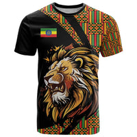 Ethiopia T Shirt Ethiopian Lion Style Pattern - Wonder Print Shop