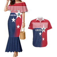 Liberia National Flag Day Couples Matching Mermaid Dress and Hawaiian Shirt All Hail Liberia Hail