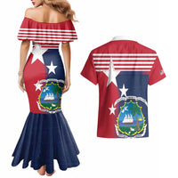 Liberia National Flag Day Couples Matching Mermaid Dress and Hawaiian Shirt All Hail Liberia Hail