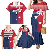 Liberia National Flag Day Family Matching Mermaid Dress and Hawaiian Shirt All Hail Liberia Hail
