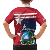 Liberia National Flag Day Family Matching Off Shoulder Maxi Dress and Hawaiian Shirt All Hail Liberia Hail