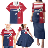 Liberia National Flag Day Family Matching Puletasi and Hawaiian Shirt All Hail Liberia Hail