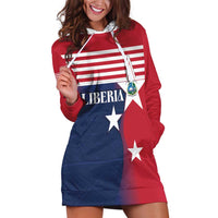 Liberia National Flag Day Hoodie Dress All Hail Liberia Hail