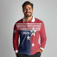 Liberia National Flag Day Long Sleeve Polo Shirt All Hail Liberia Hail