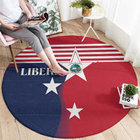 Liberia National Flag Day Round Carpet All Hail Liberia Hail