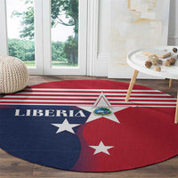 Liberia National Flag Day Round Carpet All Hail Liberia Hail