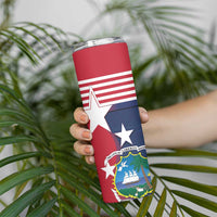 Liberia National Flag Day Skinny Tumbler All Hail Liberia Hail