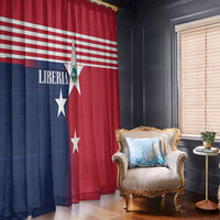 Liberia National Flag Day Window Curtain All Hail Liberia Hail
