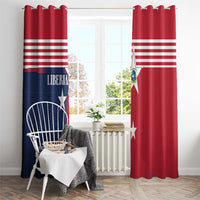 Liberia National Flag Day Window Curtain All Hail Liberia Hail