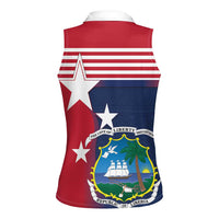 Liberia National Flag Day Women Sleeveless Polo Shirt All Hail Liberia Hail