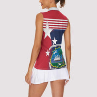 Liberia National Flag Day Women Sleeveless Polo Shirt All Hail Liberia Hail