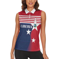 Liberia National Flag Day Women Sleeveless Polo Shirt All Hail Liberia Hail