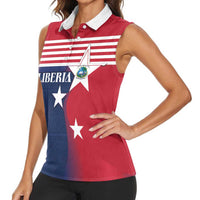 Liberia National Flag Day Women Sleeveless Polo Shirt All Hail Liberia Hail