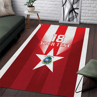 Custom Liberia Football Area Rug Lone Stars Go Champion