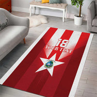 Custom Liberia Football Area Rug Lone Stars Go Champion