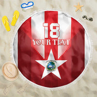 Custom Liberia Football Beach Blanket Lone Stars Go Champion