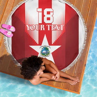 Custom Liberia Football Beach Blanket Lone Stars Go Champion