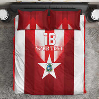 Custom Liberia Football Bedding Set Lone Stars Go Champion
