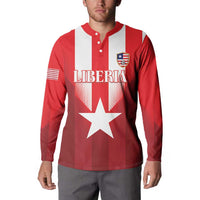 Custom Liberia Football Button Sweatshirt Lone Stars Go Champion
