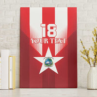 Custom Liberia Football Canvas Wall Art Lone Stars Go Champion