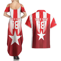 Custom Liberia Football Couples Matching Summer Maxi Dress and Hawaiian Shirt Lone Stars Go Champion