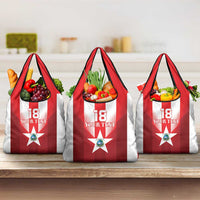 Custom Liberia Football Grocery Bag Lone Stars Go Champion