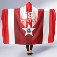 Custom Liberia Football Hooded Blanket Lone Stars Go Champion