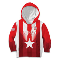 Custom Liberia Football Kid Hoodie Lone Stars Go Champion