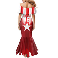 Custom Liberia Football Mermaid Dress Lone Stars Go Champion