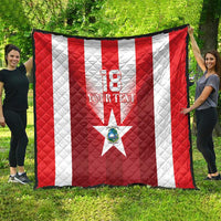 Custom Liberia Football Quilt Lone Stars Go Champion